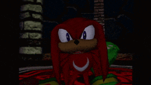 a cartoon character with a crescent moon on his chest