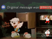 an original message was gifted coal written on a screen