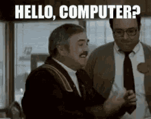 Old Man Hello Computer GIF - Old Man Hello Computer Greetings GIFs