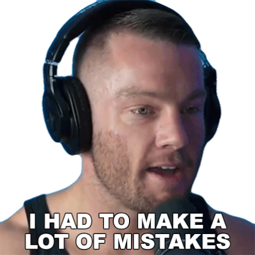 I Had To Make A Lot Of Mistakes Jordan Preisinger Sticker - I Had To Make A Lot Of Mistakes Jordan Preisinger Jordan Teaches Jiujitsu Stickers