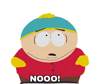 Nooo Eric Cartman Sticker - Nooo Eric Cartman South Park Stickers