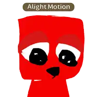 a cartoon character with a laughing face and the words " alight motion " above it