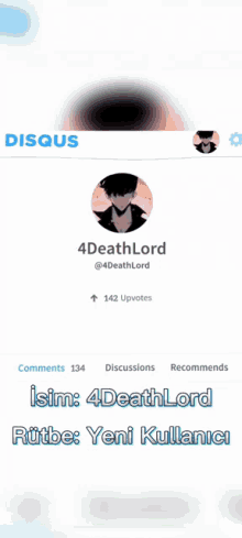 a screenshot of a person 's twitter profile with the name 4deathlord