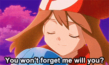 Dont Forget Me Never Forget Me GIF - Dont Forget Me Never Forget Me Pokémon May GIFs