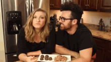Fit Couple Cooks GIF
