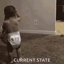 Current State Baby Run Into Wall GIF - Current State Baby Run Into Wall Baby Hit Wall GIFs
