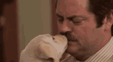 Dog Kissing GIF - Dog Kissing Mustache GIFs