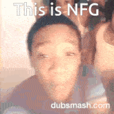 a picture of a boy with the words this is nfg dubsmash.com on the bottom