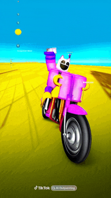 Cat Nap Smiling Critters GIF - Cat Nap Smiling Critters Bike Ride GIFs