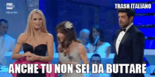 Anche Tu Non Sei Da Buttare GIF - Sanremo Michelle Hunziker Piefrancesco Favino GIFs