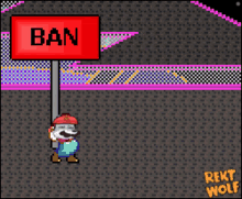 Rekt Wolf Mario Ban GIF - Rekt Wolf Mario Ban GIFs