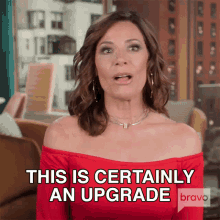 This Is Certainly An Upgrade Real Housewives Of New York GIF - This Is Certainly An Upgrade Real Housewives Of New York This Is Better GIFs