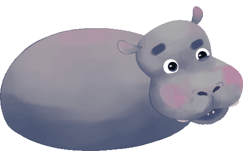 Hippo Hipopótamo Sticker