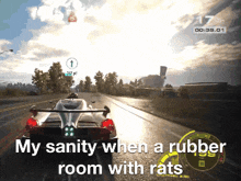 my sanity when a rubber room with rats