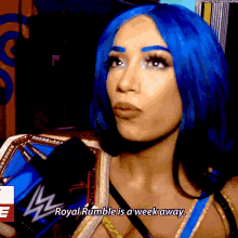 Sasha Banks Royal Rumble GIF - Sasha Banks Royal Rumble A Week Away GIFs