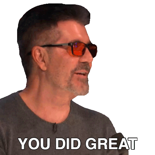 You Did Great Simon Cowell Sticker - You Did Great Simon Cowell Britain'S Got Talent Stickers