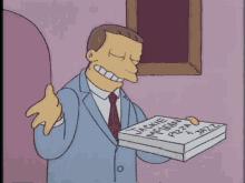Perfect There Was No Pizza Simpsons GIF - Perfect There Was No Pizza Simpsons Empty Box GIFs