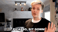 Picasso Sit Down GIF