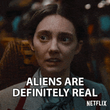 Aliens Are Definitely Real Lily Iglehart GIF - Aliens Are Definitely Real Lily Iglehart Tanya Reynolds GIFs