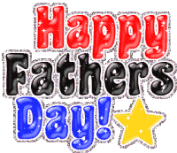 Happy Fathers Day Glitters Sticker - Happy Fathers Day Glitters Greeting Stickers