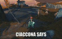 a group of people in a video game with the words group yourselves into