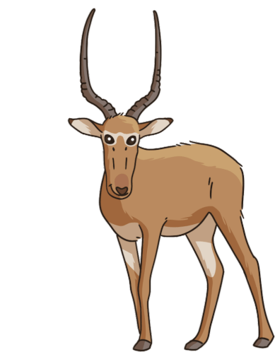 Antelope Hirola Sticker - Antelope Hirola Hunters Antelope Stickers