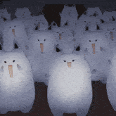 a group of cartoon cats with their mouths open