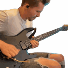 playing electric guitar cole rolland playing musical instrument performing guitarist
