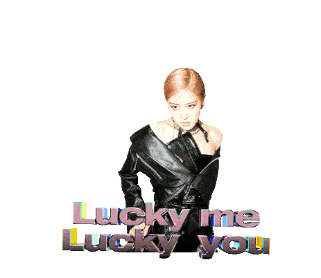 Blackpink Lucky Me Lucky You Sticker - Blackpink Lucky Me Lucky You Rosé Stickers