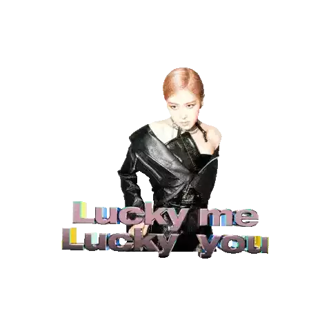 Blackpink Lucky Me Lucky You Sticker - Blackpink Lucky Me Lucky You Rosé Stickers