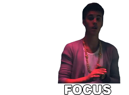 Focus Justin Bieber Sticker - Focus Justin Bieber Confident Song Listen Up Stickers