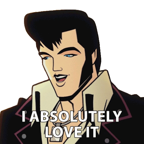 I Absolutely Love It Agent Elvis Presley Sticker - I Absolutely Love It Agent Elvis Presley Matthew Mcconaughey Stickers