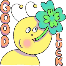 wiggly squiggly cuties worm good luck leaves wishing you well
