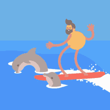 Surf Dolphins GIF