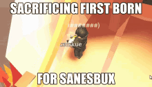 Sanesbux Sacrificing GIF