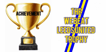 leeds united leeds lufc achievement trophy