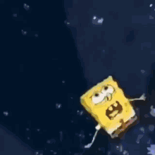 Spongebob Squarepants Fly GIF - Spongebob Squarepants Fly Underwater GIFs