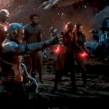 Avengers Endgame Captain America GIF - Avengers Endgame Captain America Scarlet Witch GIFs