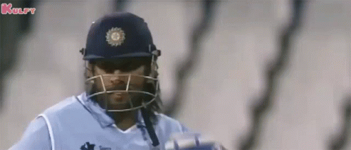 Dhoni With Long Hair Gif GIF - Dhoni With Long Hair Gif Cricket - Discover  & Share GIFs