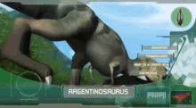 dinosaur dinomaster argentinosaurus giganotosaurus trying to escape