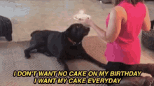 Dog Cake GIF - Dog Cake Nope GIFs