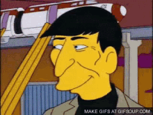 Simpsons Leonard GIF - Simpsons Leonard Nemoy GIFs