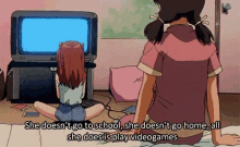 Anime She Doest Go To School GIF - Anime She Doest Go To School GIFs