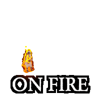 the word on fire is surrounded by flames