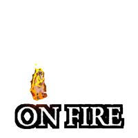 the word on fire is surrounded by flames