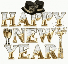 New Year Happy 2020 GIF - New Year Happy 2020 Wine GIFs