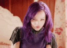 dove cameron girl purple hair violet hair look