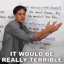 It Would Be Really Terrible Benjamin GIF - It Would Be Really Terrible Benjamin Engvid GIFs
