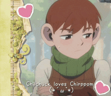 chilchuck loves chirppom with a picture of him