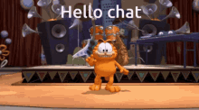 Garfield Gets Real Hello Chat GIF - Garfield Gets Real Hello Chat GIFs